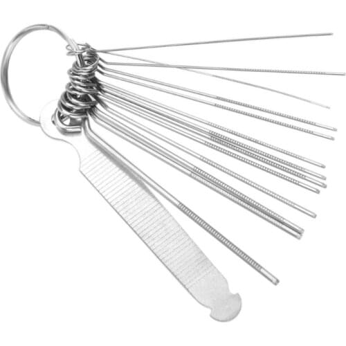 Steel Guitar Nut Slotting File Kit String Saw Rods Slot Filing Set & Sand Paper for Luthier Guitar Parts Tools Music Accessories