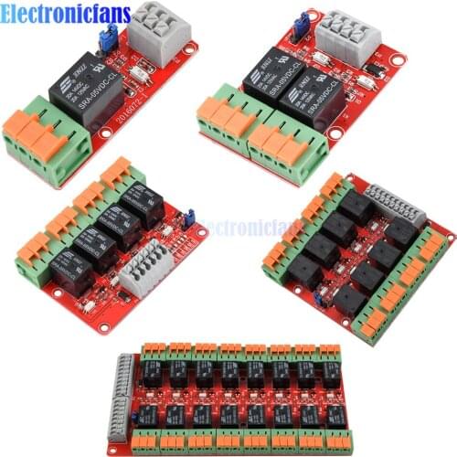 1/2/4/8/16 Channel Relay Control Module 5V 20A Support High / Low Level Voltage Trigger Controller Relay for UNO R3 Raspberry Pi
