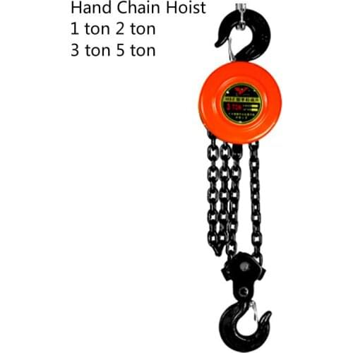 Hand Chain Hoist 1 ton / 2 ton / 3 ton / 5 ton Pulley Hoist Cable Crane Manual Block Lift Pulley Lifting Tools