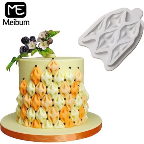 Meibum Fabric Silicone Fondant Molds Cake Moulds Chocolate Dessert Baking Tools GumPaste SugarCraft Pastry Decorating