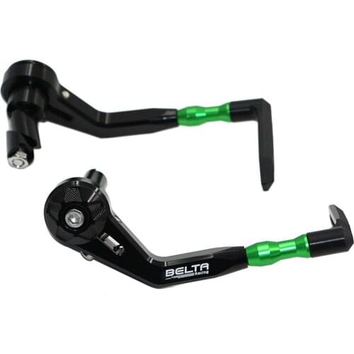 Universal 7/8" 22mm Green CNC Aluminum Motorcycle Handle Lever Guard Proguard Handlebar Lever Protect Guard KLG-106 GN