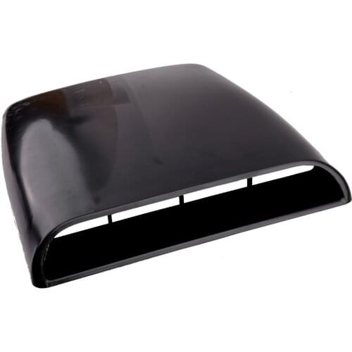 Universal Car Black ABS Decorative Air Flow Intake Vent Bonnet Hood Scoop Cover Trim Fit For SUV Replacement