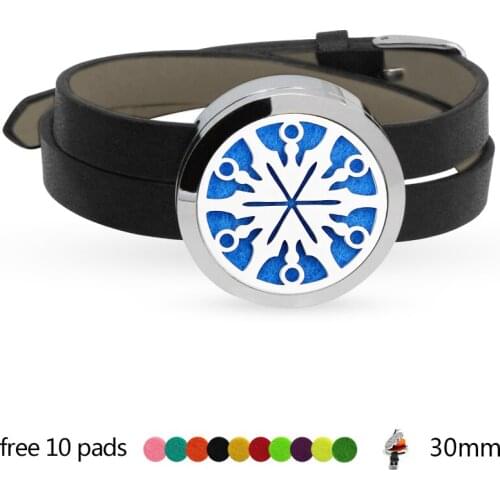 Flake Stainless Steel Aroma Locket diffuser Bracelet Magnetic Diffuser locket slide Perfume Locket wristband 10 Pad as gifts