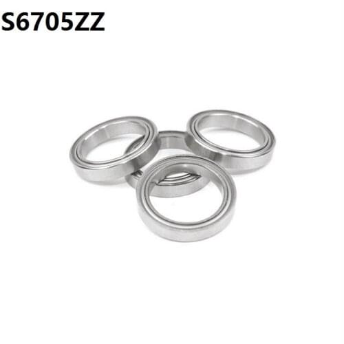 6pcs/lot S6705ZZ S6705 ZZ Ball bearing 25*32*4mm double shielded Stainless Steel Deep Groove Ball Bearing 25x32x4mm