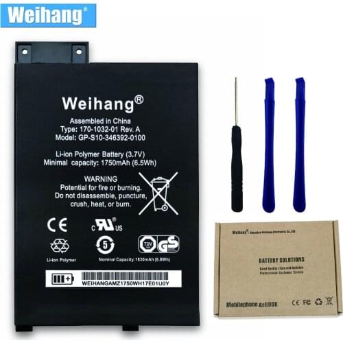 Weihang Korea Cell Battery For Amazon Kindle 3 Kindle3 WiFi eReader 1750mAh GP-S10-346392-0100 D00901 S11GTSF01A 170-1032-01