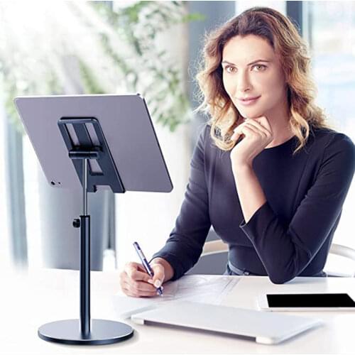 Adjustable Height Aluminum Tablet Phone Holder Display Stand Desktop 4-10.5 Inch Cell Tablet Mobile Phone Stand for Xiaomi IPAD