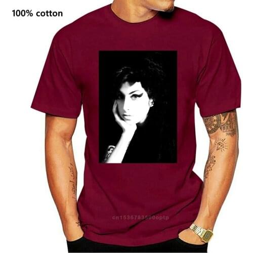 Amy Winehouse Black White Portrait Pic Image White T Shirt New Official Soft