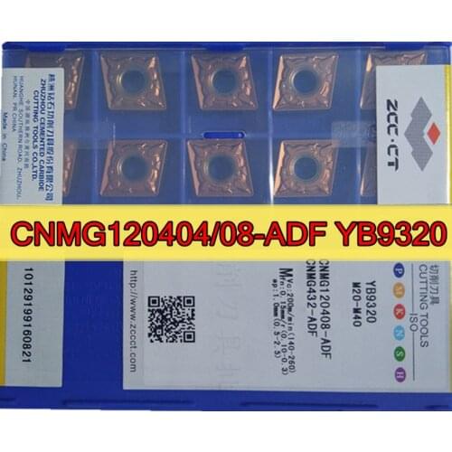 CNMG120404 CNMG120408 CNMG120412 ADF YB9320 100% original Zcc.ct Carbide insert Processing: stainless steel