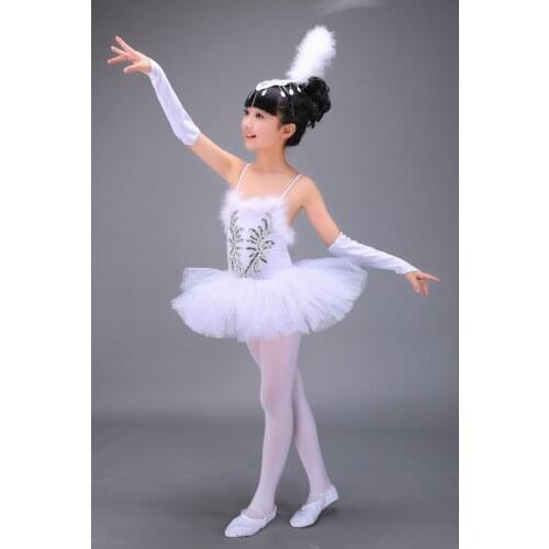 Professional White Swan Lake Ballet Tutu Costume Girls Children Ballerina Dress Kids Ballet Dress Dancewear Dance Dress For Girl