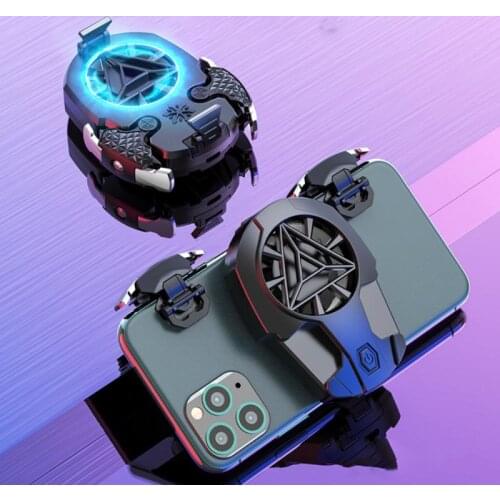 Mobile Phone Game Controller Gamepad Joystick Trigger And USB Game Cooler System Cooling Fan Radiator For PUBG Android IOS