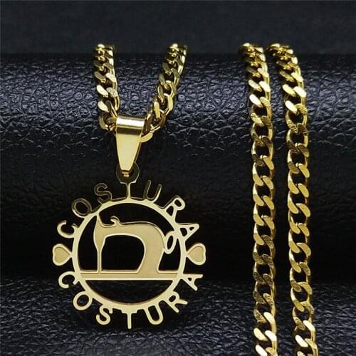 MEDICINA Snake Stainless Steel Necklace Pendant Women/Men Gold Color Heart Round Necklace Jewelry collier inoxydable N8007S02