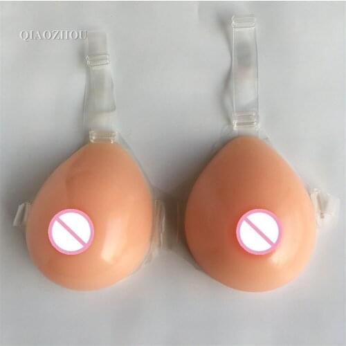 1600G Brown big size Crossdress Transvestite Breast Forms Enhancer Silicone Fake Breast False Boobs