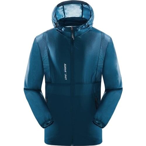 Hiking Jacket Outdoor Cycling Skin Coat Anti-Uv Waterproof Jacket Men Quick Dry Hunting Clothes Sun Protection Fishing Camping