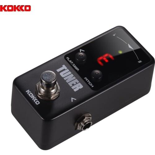 KOKKO FTN2 MINI Chromatic Guitar Tuner Pedal with LED Display True Bypass Guitar Effects Pedal for Music Instrument Accessories