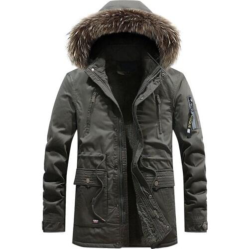 Mens Outdoor Plus Velvet Removable Shoulder Hooded Washed Cotton-padded Clothes Jacket Cotton-padded Coat