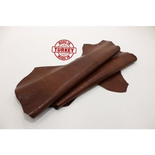 Real Sheep Skin Brown 1 Mm Tanned Leather Ready Made Pieces Craft Products Wallet Bag Clothes Shoe Design Making