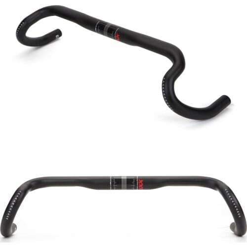 2021 ZNIINO new Carbon Gravel handlebar Big Flare Bar Cycle cross Road Bike handlebars 380/400/420/440mm carbon fiber bicycle