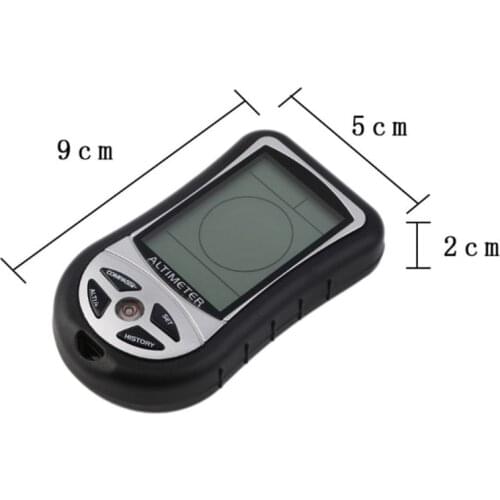 2021 New Digital 8 in 1 LCD Compass Barometer Altimeter Thermo Temperature Clock Calendar