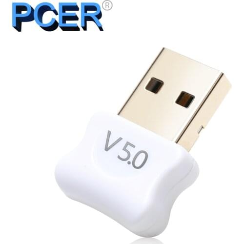 PCER USB Bluetooth Dongle Adapter 5.0 for PC Computer Speaker Wireless Mouse Bluetooth Music Audio Receiver Transmitter aptx 5.0
