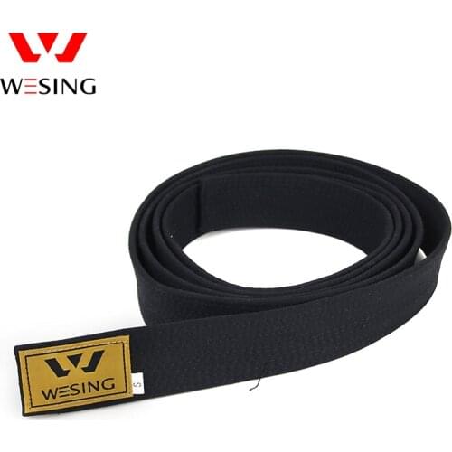 Wesing 100% Cotton Black Taekwondo Black Belt Professional Tae Kwon Do Belt for Training Competition in all size