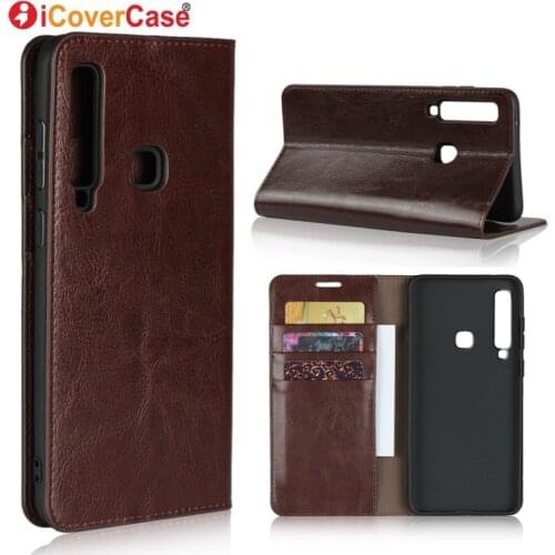 Luxury Leather Wallet For Samsung Galaxy A9 Case Silicon Cover For Samsung A9 2018 Cases Protector Bag Phone Accessory Coque
