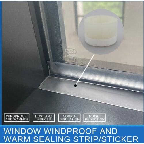 5m X 25mm / 35mm / 45mm Self Adhesive Weatherstrip Anti-Dust Frameless Window Sliding Sash Screen Door Bottom Draft Stopper Seal