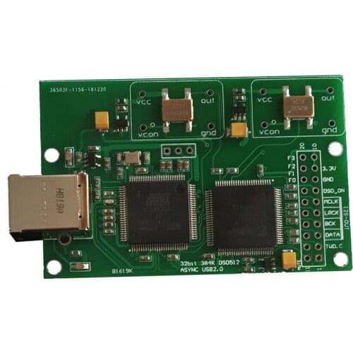 Italy Amanero USB IIS digital interface supports DSD512 32bits/384khz for AK4497 ES9038 DAC board