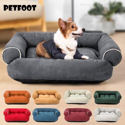 Thicken Dog Kennel Pet Bed For Dogs Cat House Dog Beds For Large Dogs Pets Products For Puppy Dog Cushion Mat Lounger Bench Sofa