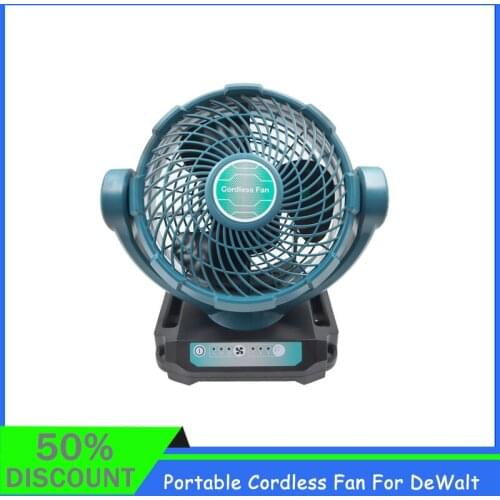 In Stock DCF102 Cordless Fan For DeWalt XR 14.4V 18V 20V Flex Volt 20V 60V Lithium Battery dcb140 dcb183 dcb203 dcb606 dcb609