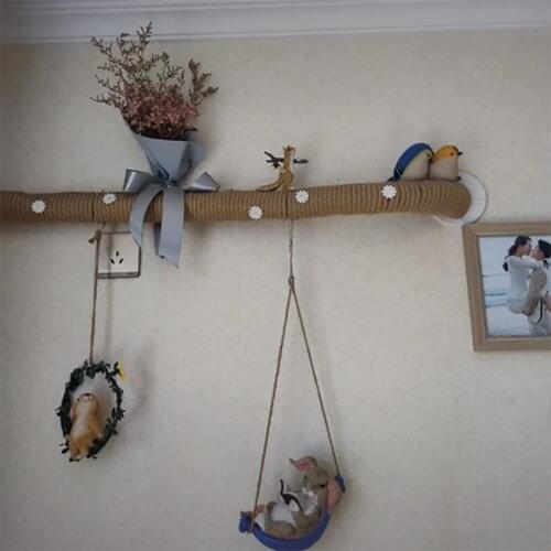 Funny Air-conditioning Window Sill Decoration Pendant Creative Rabbit Swing Miniatures Figurines Courtyard Balcony Home DIY Gift