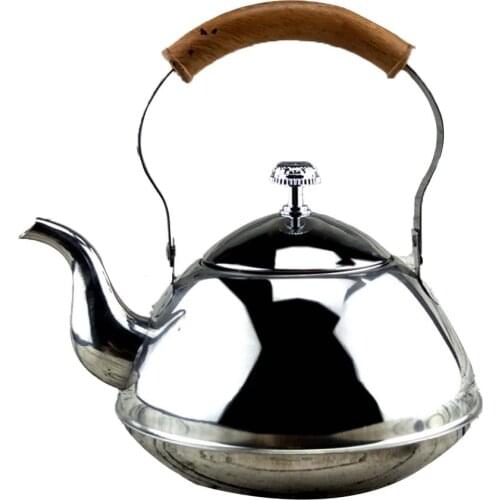 1.5/2L Home Hotel Kitchen Teapots Stainless Steel Whistling Drink Tea Kettle Pot With Handle Stove Top Cookware Kitchen Tools