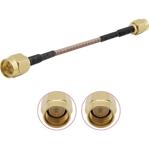 1Pcs RG316 Cables SMA Male Plug to SMA Male Plug Assembly RG316 Coaxial Cable Jumper Pigtail for Radio Antenna