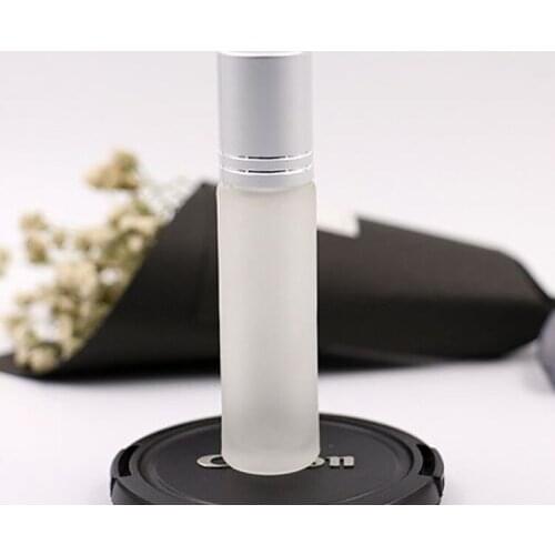 10/30/50PCS Ground Glass Refillable Portable Perfum Bottles Conveniet Aromatherapy Lip Balms With Roller Balls 10ml
