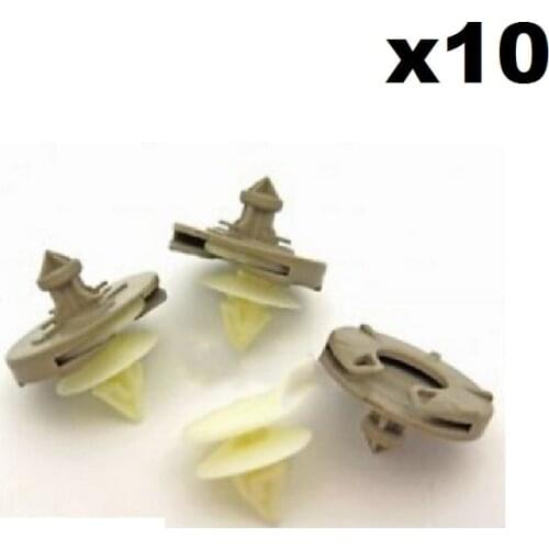 10x Plastic Door Card Clips for FORVW Golf Mk3 & Vento- Trim Clips for Door Panel