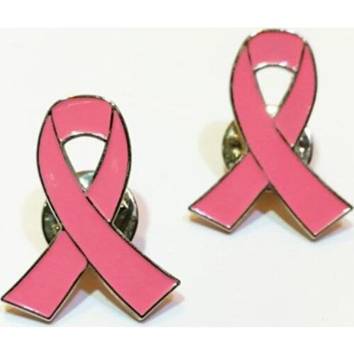 10Pcs/Set Womens Jewelry Enamel Pink Ribbon Brooch Pins Surviving Breast Cancer Awareness Hope Lapel Buttons Badges A0NF