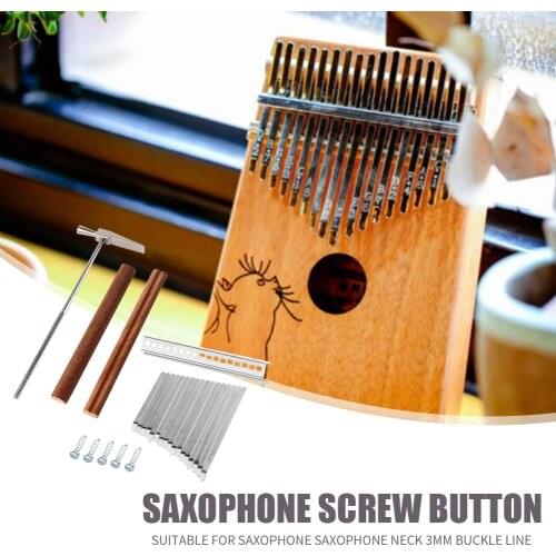 17 Keys Kalimba DIY Sets Durable Anti-rust Keys Bridge Tuning Hammer Thumb Piano Shrapnel Musical Instrument Accessories