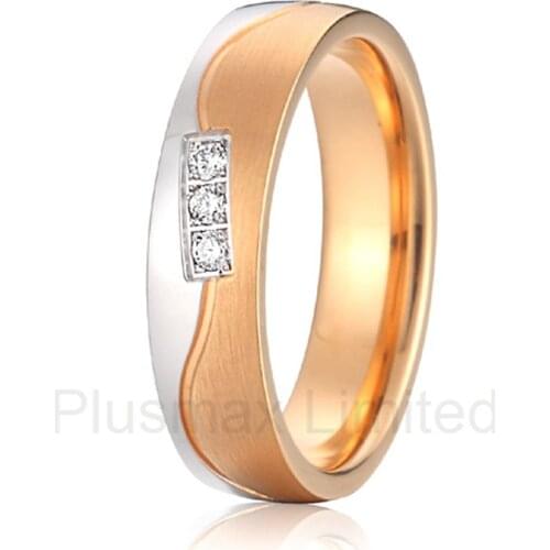 2016 Anel Buy Various High Quality France design pure titanium wedding band rings jewelry for women