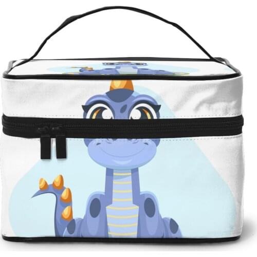 2021 Women Makeup Bag Cosmetic Bags Cute Baby Dinosaur Ladies Beauty Case Cosmetics Organizer Toiletry Bag