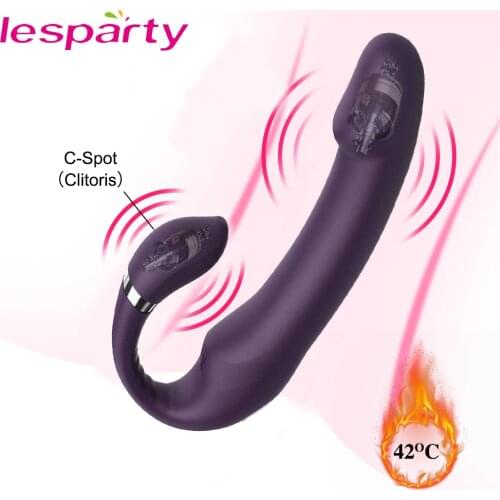 Double Dildo Vibrator G Spot Clitoris Anal Dildo Vibrator Adult Sex Toys for Woman Masturbator 10 Mode 10 Speeds Erotic Toys