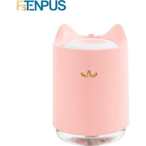 FSTENPUS 320ml USB 7 Color Electric Aroma Air Diffuser Air Humidifier Essential Oil Aroma Therapy Cool Mist Maker for Home