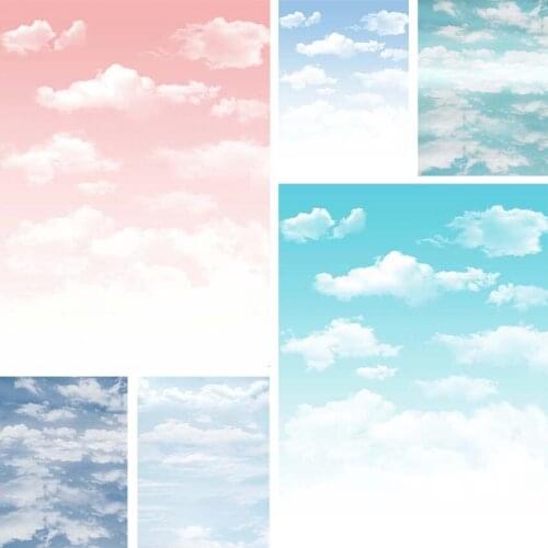 Mehofond Blue Sky White Clouds Photography Background Newborn Baby Shower Kids Children Portrait Party Photophone Photo Studio