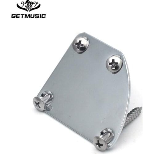 Chrome Guitar Neck Plates for Electric Bass Guitar 1pcs