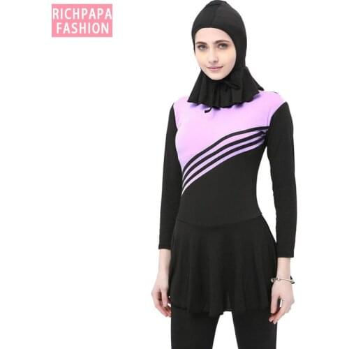 Burkinis Islamic Swimsuit Muslimah Swimwear Styles Modest Clothing Floral Maillot de bain Femme Women Hijab Sport Women