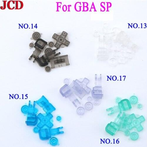 JCD 10SET New Multicolor For Nintendo for GameBoy Advance SP for GBA SP Buttons SET Full R L A B D-Pad high quality Button part