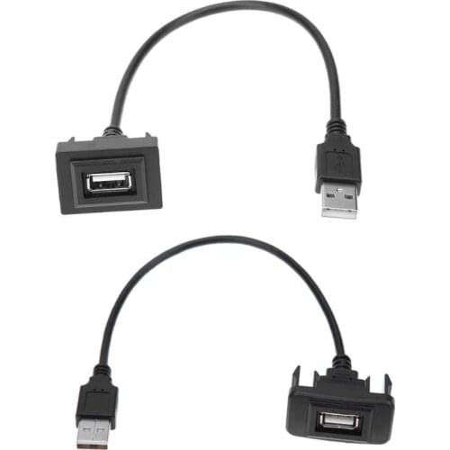 VODOOL Fast Charging Cable Auto Car USB Port Cable Adapter Cord Wire USB Charging Adapter for Toyota VIGO/Vios/Corolla