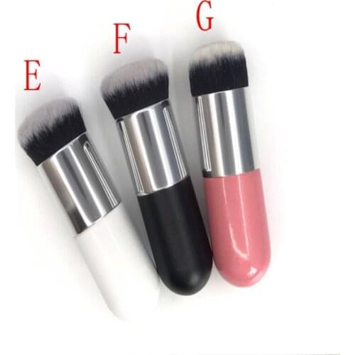 300pcs/lot 10.5cm Little Fat pier Foundation Brush Flat Cream Makeup Brushes Professional Cosmetic Make up Brush