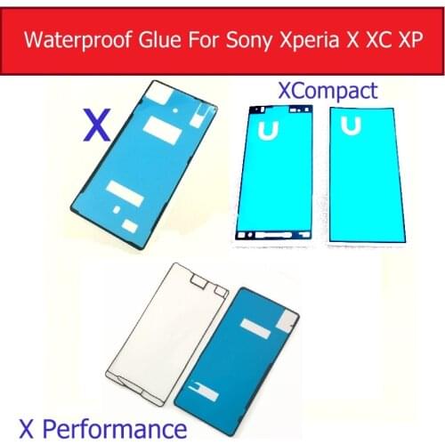 Front LCD and Rear Cover Adhesive Glue Tape For Sony Xperia X/X Compact/X Performance Touch Screen Frame Waterproof Sticker
