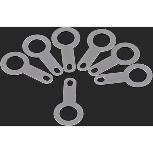 M2.2 M2.7 M3.2 M4.2 M5.2 M6.2 M8.2 Silver Plated Copper Single Head Soldering Terminal Circular Welding Washer Soldering Lug