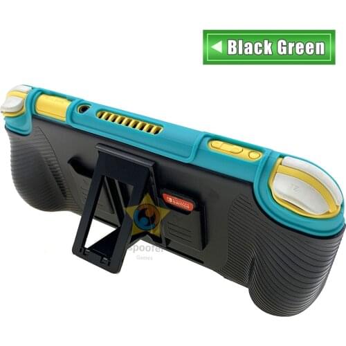 For Nintend Switch Lite Mini Accessories Double Protection Shell TPU Soft Case ABS Hard Shell Stand Hand Grip Game card slots