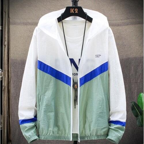 2021 Autumn Jacket Men New Spring Casual Fashion Zipper Hooded Jackets Overcoat Mens Winderbreaker